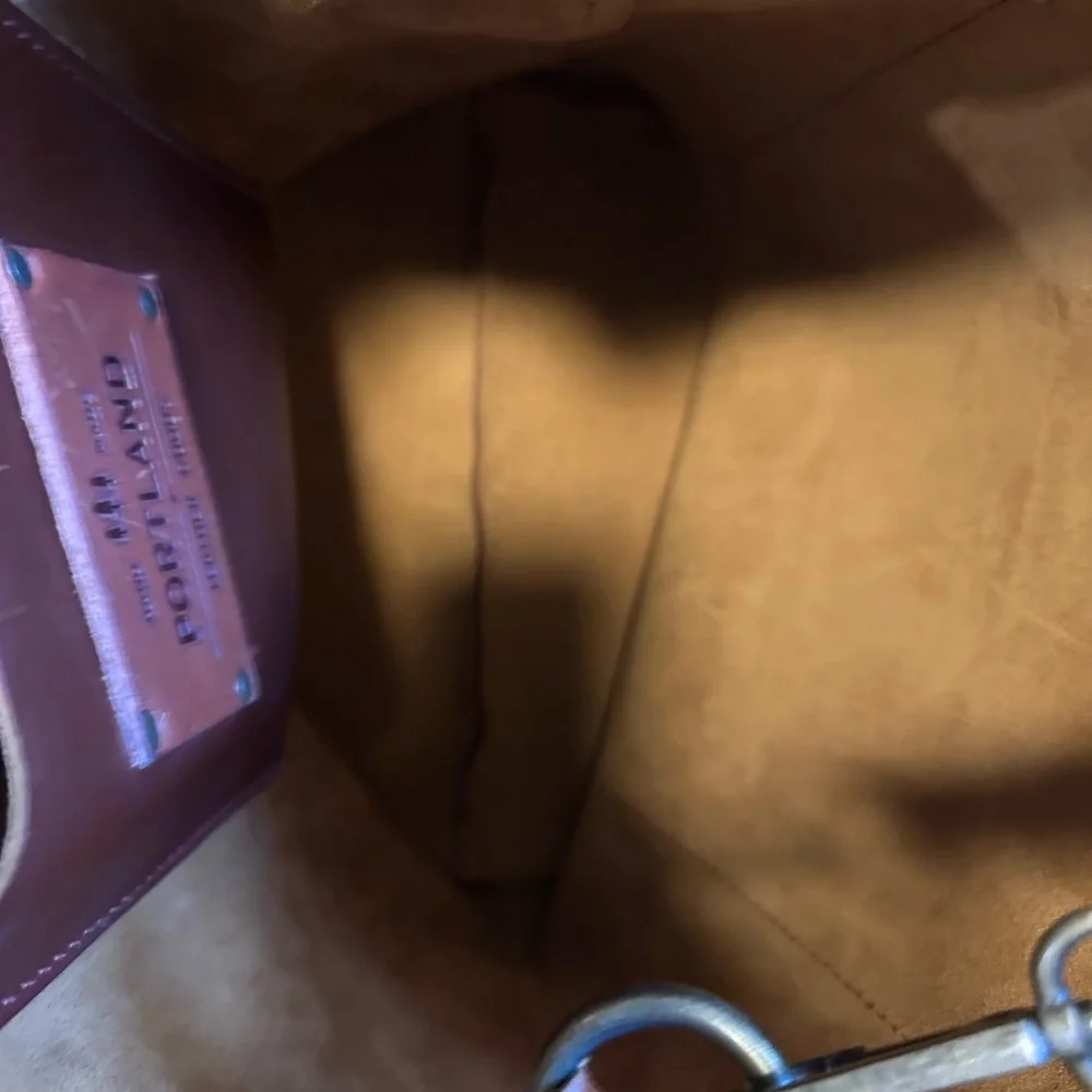 Portland Leather Brown Leather Tote Bag